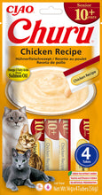 Load image into Gallery viewer, Churu Senior 10+ Chicken Recipe (4 stangir)

