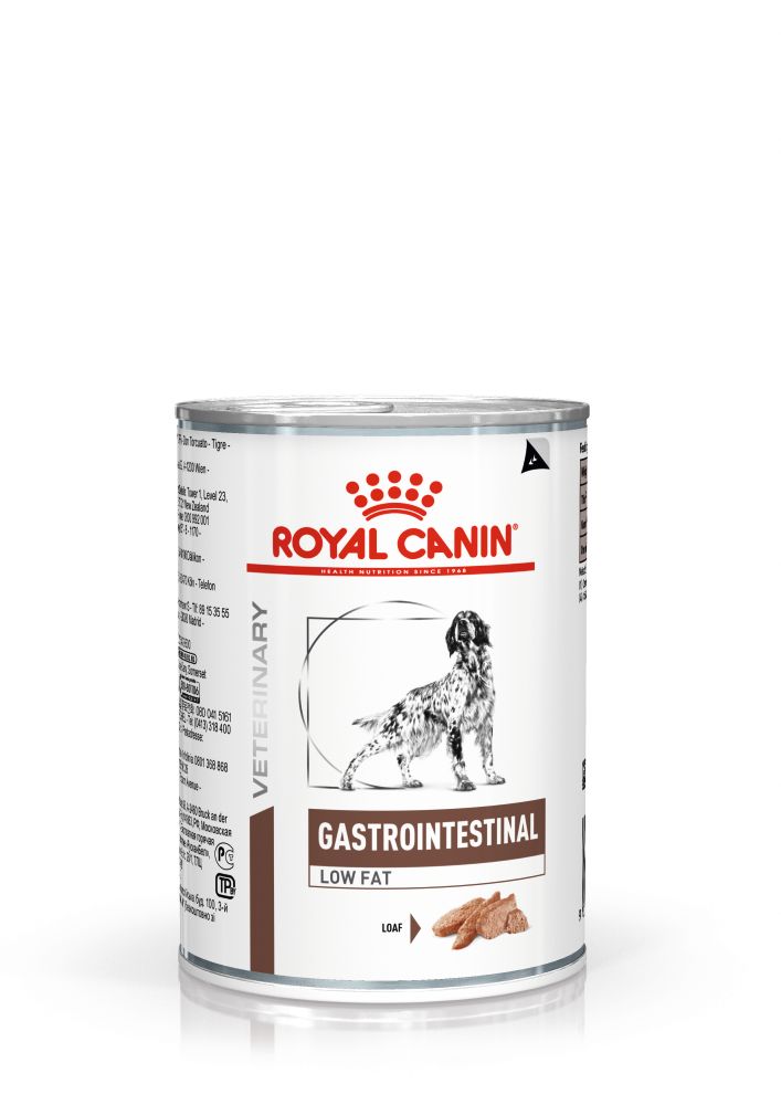 Fóður RC Gastro Intestinal Dog low fat 420 gr. dós