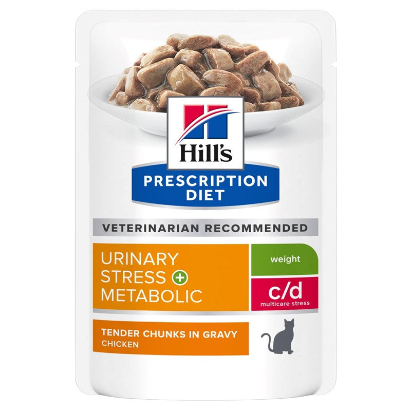 Fóður Prescr. Diet, Fel. c/d Stress + Metabolic  85gr.
